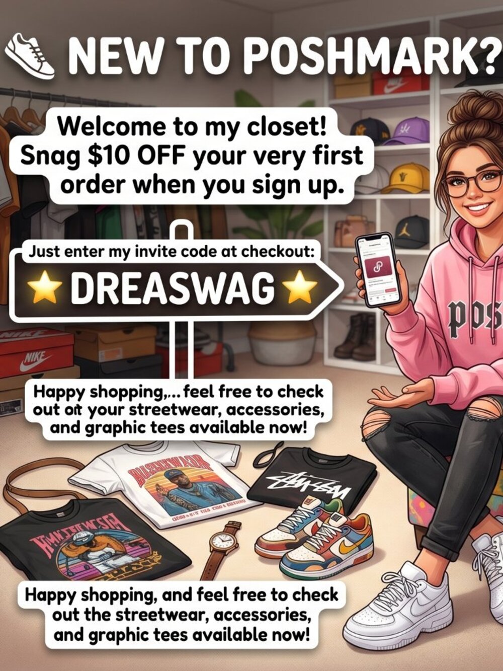 New to Posh? Receive $10 off with my code: DREASWAG